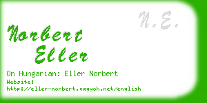 norbert eller business card